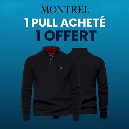 Pull Col Zippé  R&L 1+1 (DÉSTOCKAGE)